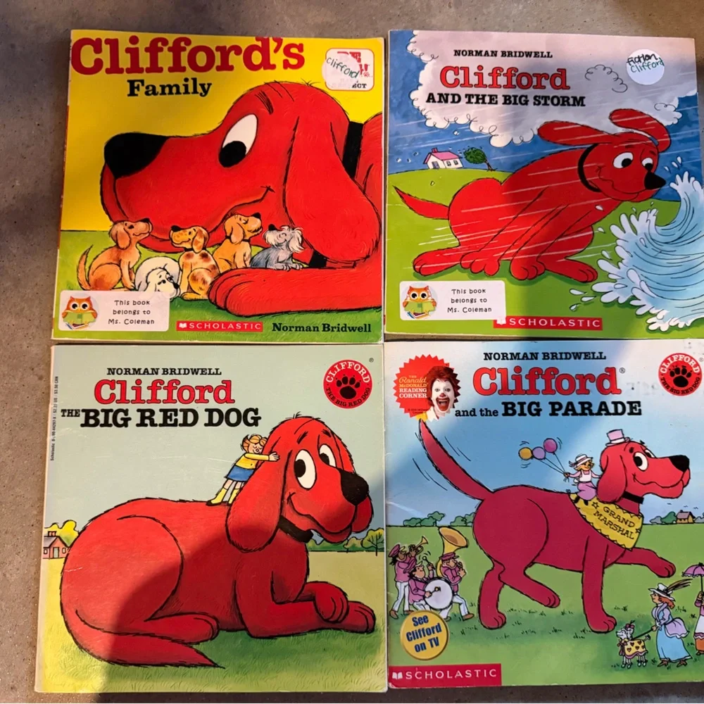 Scholastic Clifford's book Set (4 total) - Picture 1 of 1